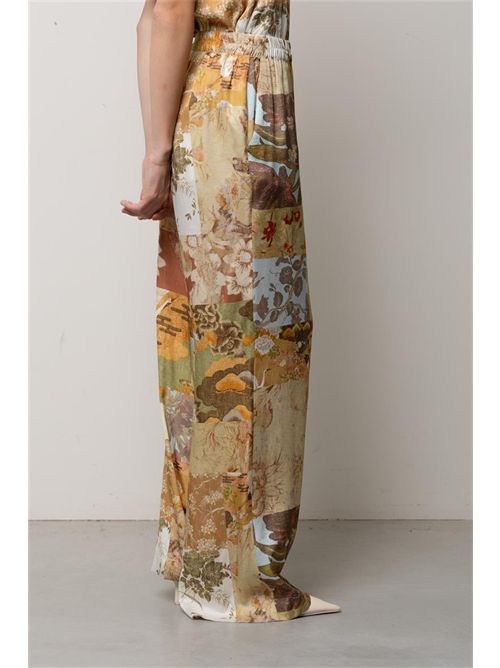 Pantaloni con elastico stampa patchwork KAOS | SPJTZ020/5021